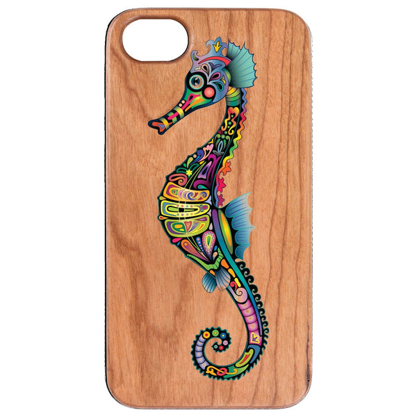 Sea Horse - UV Color Printed Wood Phone Case