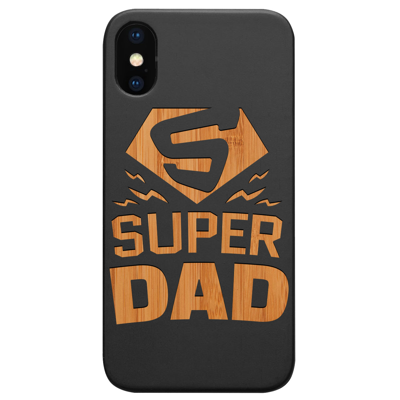 Super Dad - Engraved Wood Phone Case