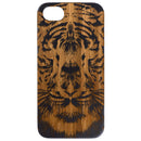 Tiger Face 2 - Engraved Wood Phone Case