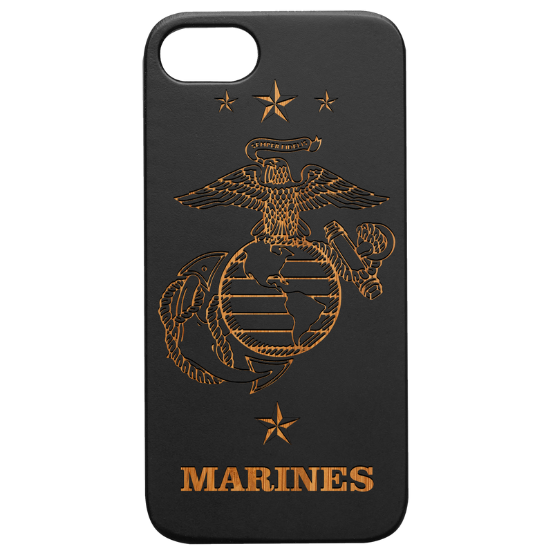 U.S. Marines 1 - Engraved Wood Phone Case