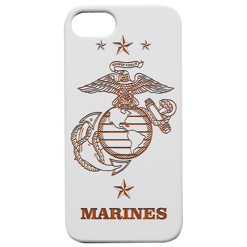 U.S. Marines 1 - Engraved Wood Phone Case