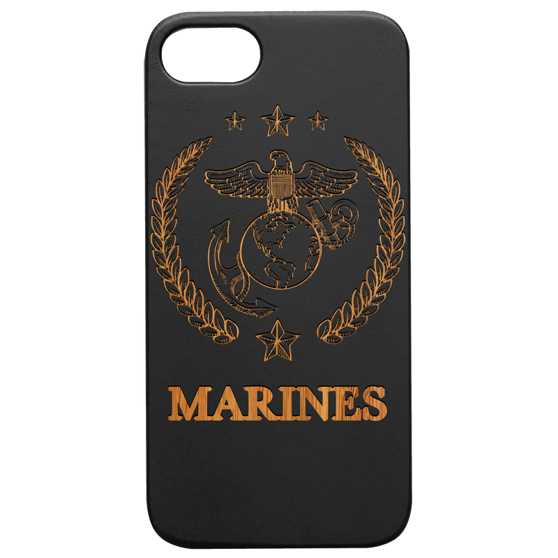 U.S. Marines 2 - Engraved Wood Phone Case