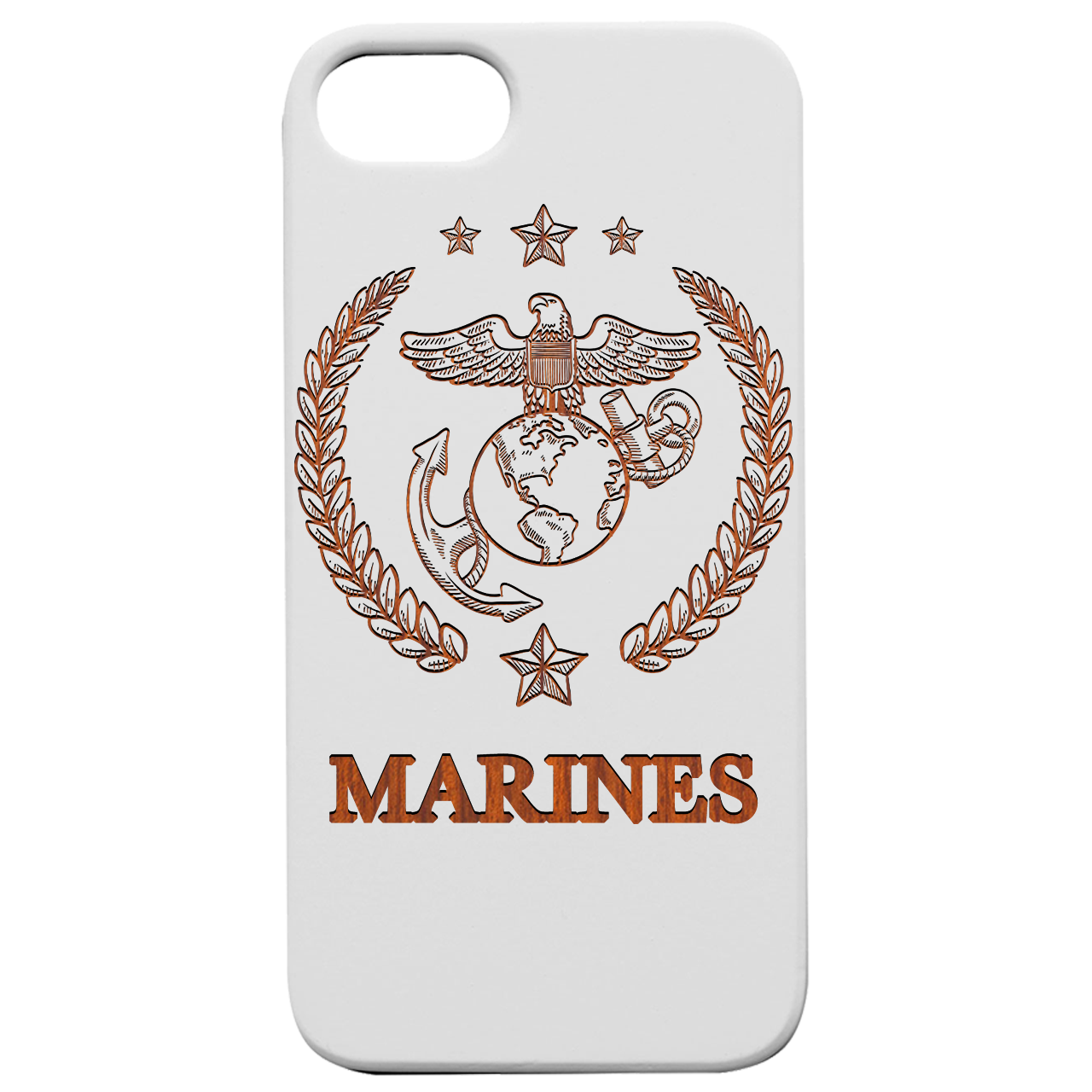 U.S. Marines 2 - Engraved Wood Phone Case