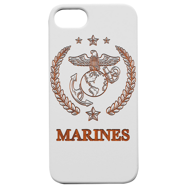 U.S. Marines 2 - Engraved Wood Phone Case