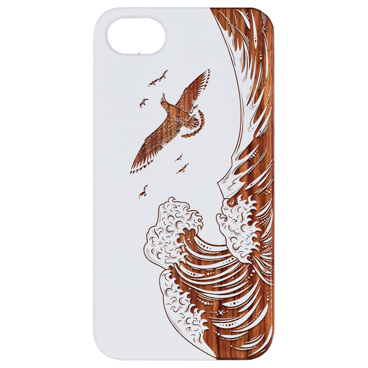 Waves - Engraved Wood Phone Case