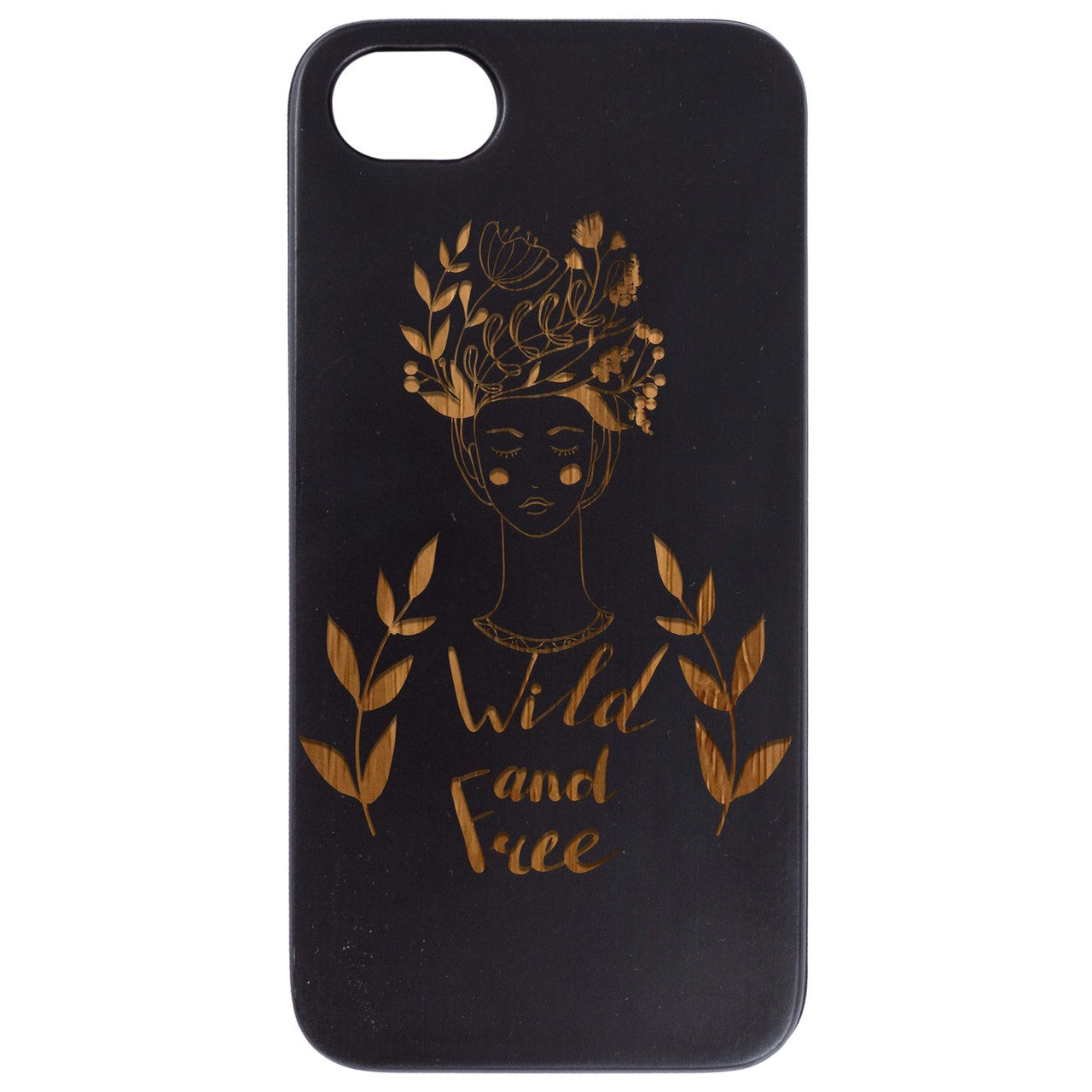 Wild And Free - Engraved Wood Phone Case