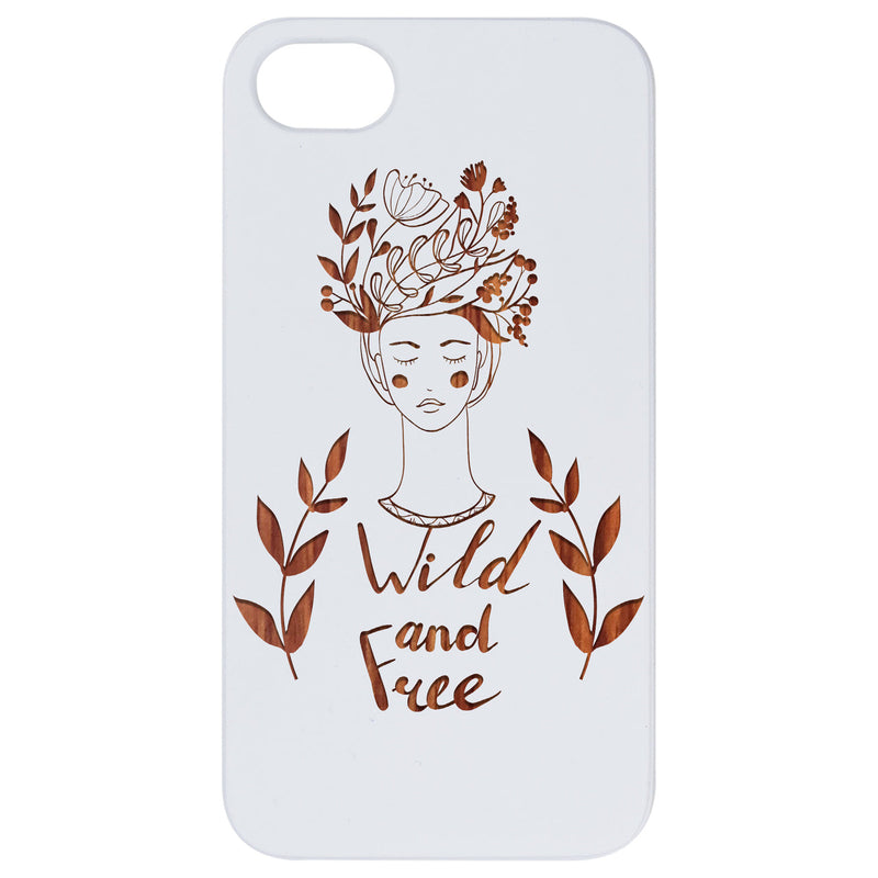 Wild And Free - Engraved Wood Phone Case