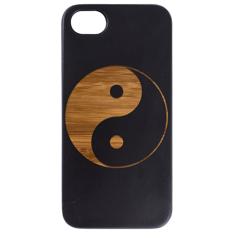 Yin Yang - Engraved Wood Phone Case