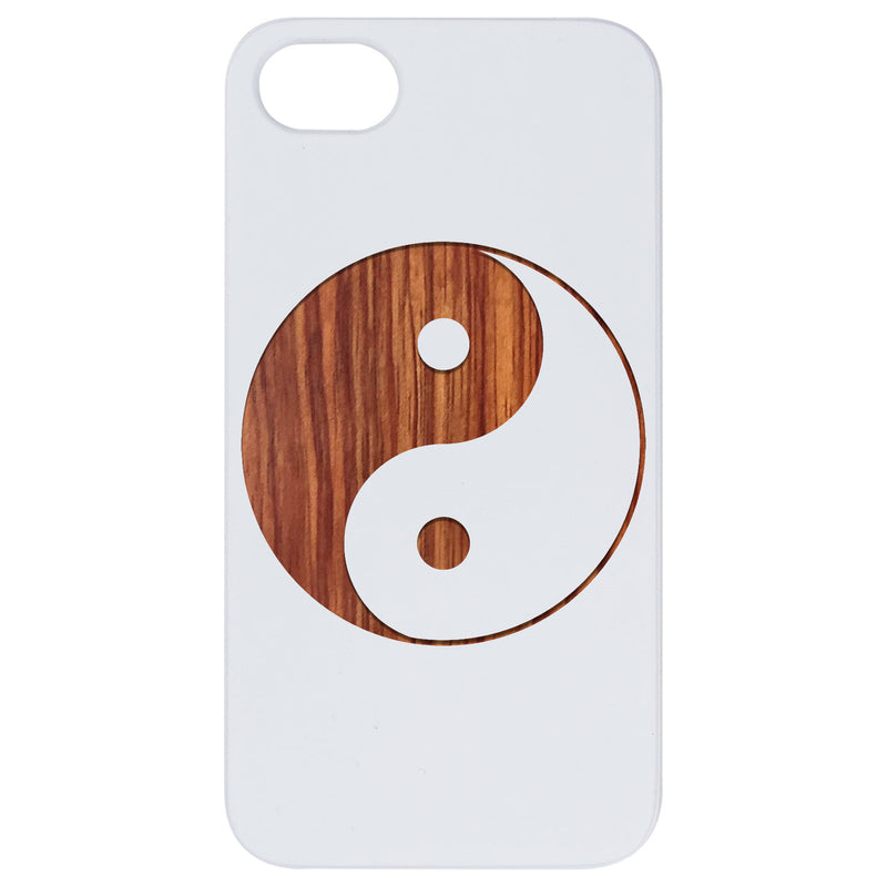 Yin Yang - Engraved Wood Phone Case
