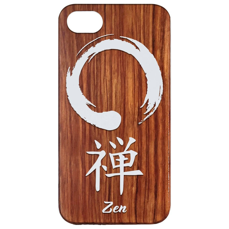 Zen Engraved Wood Phone Case